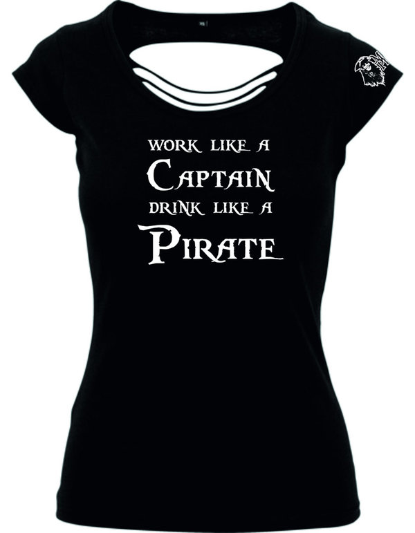 Work like a Captain, drink like a Pirate - Girly