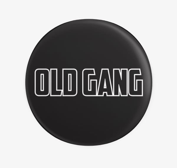 Old Gang Button schwarz